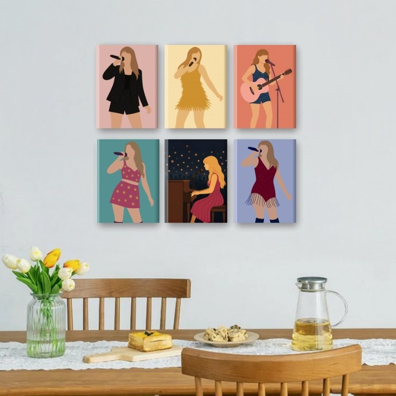Pop Star Guitar Mini Paintings