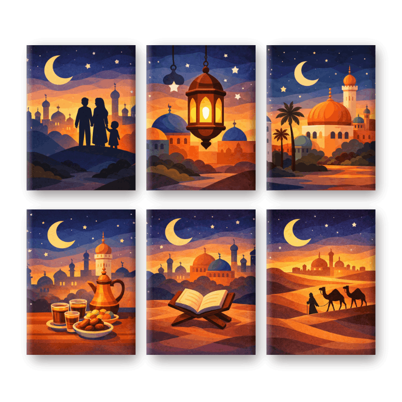 Ramadan Nightscapes Mini Art Set