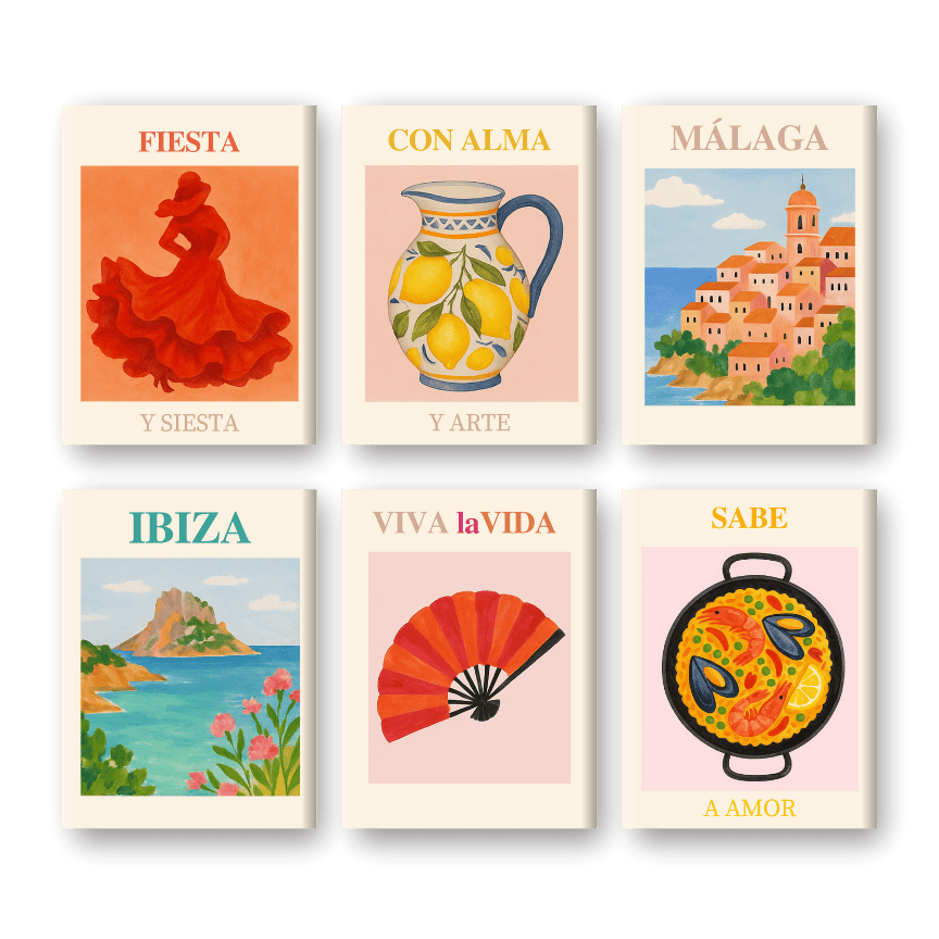Spanish Sunshine Mini Paintings