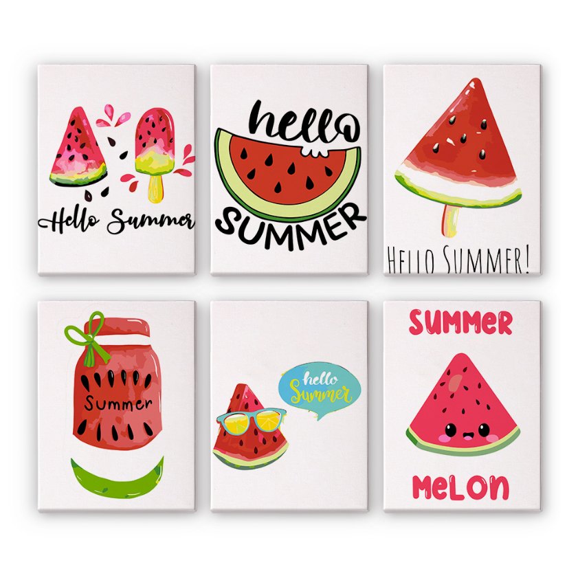 Summer Refresh | 6 Mini Watermelon Set