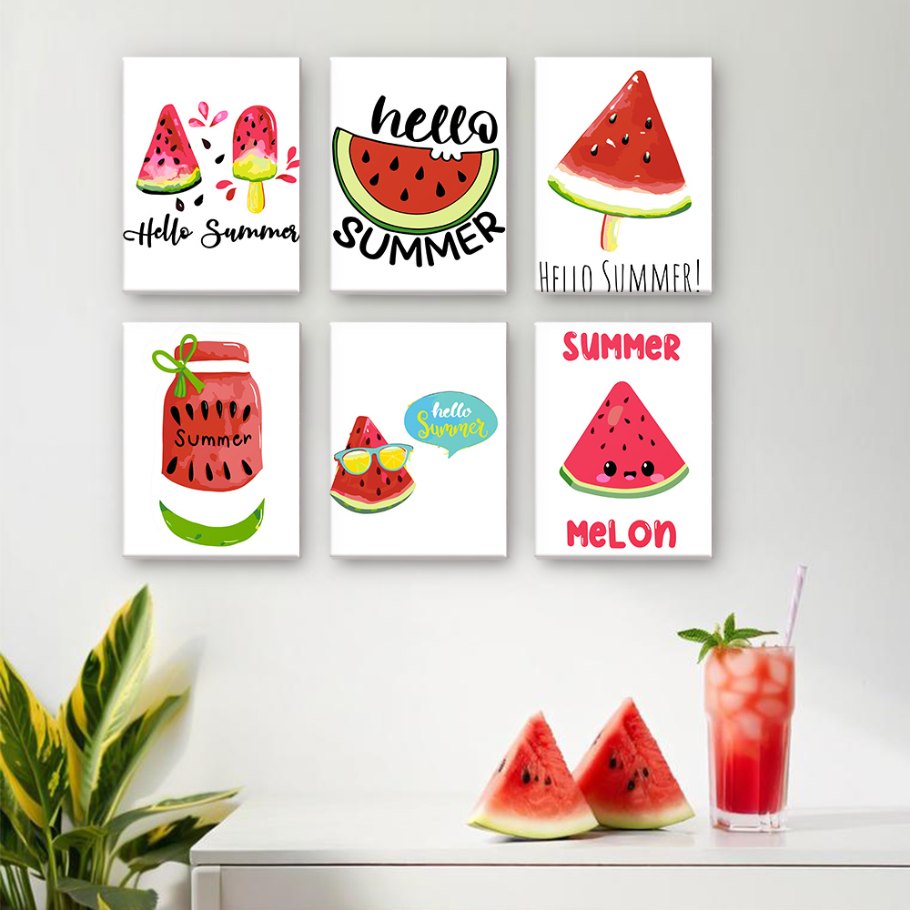 Summer Refresh | 6 Mini Watermelon Set