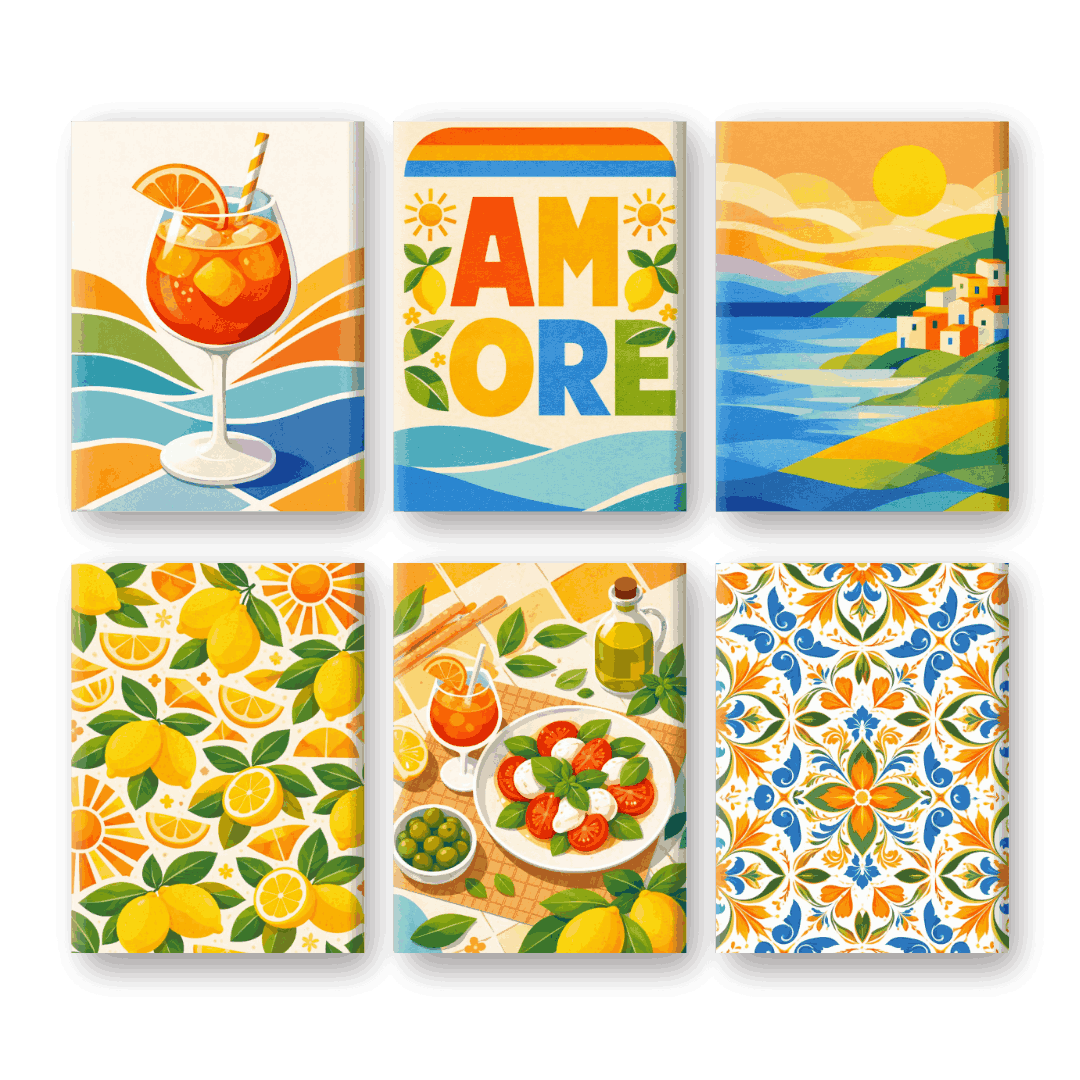 Sunny Italy | Mini Paintings Set