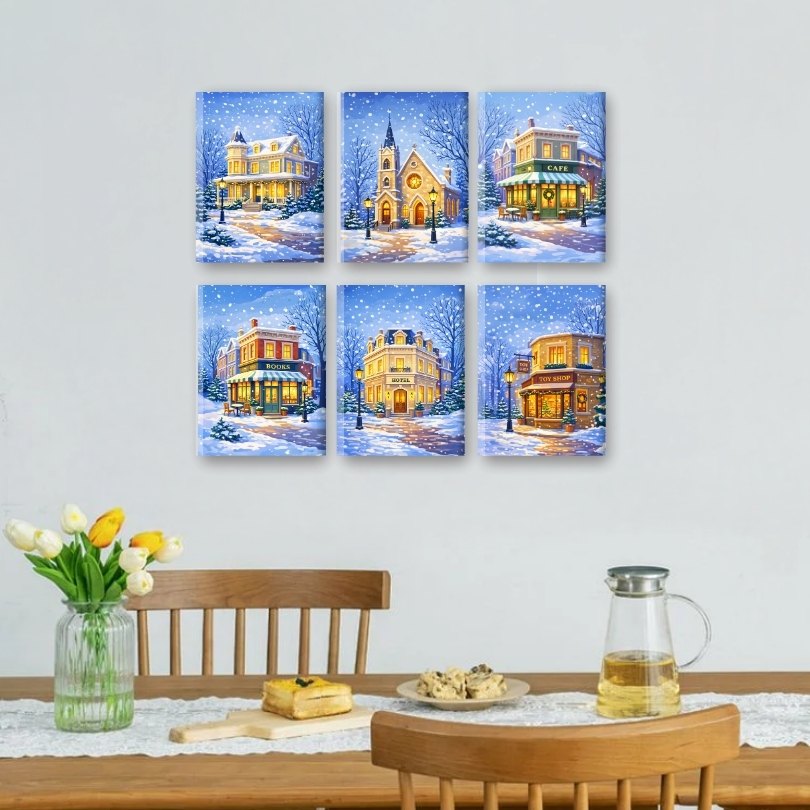 Winter Streets & Cozy Corners | Paint by Number