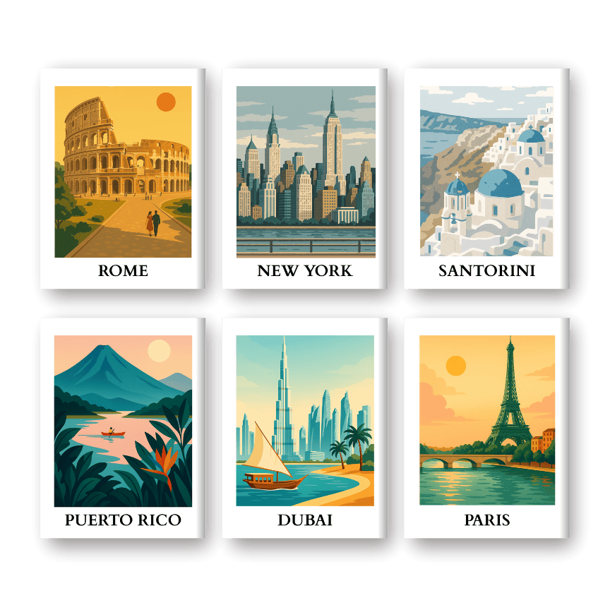 Global Travel Mini Art Set