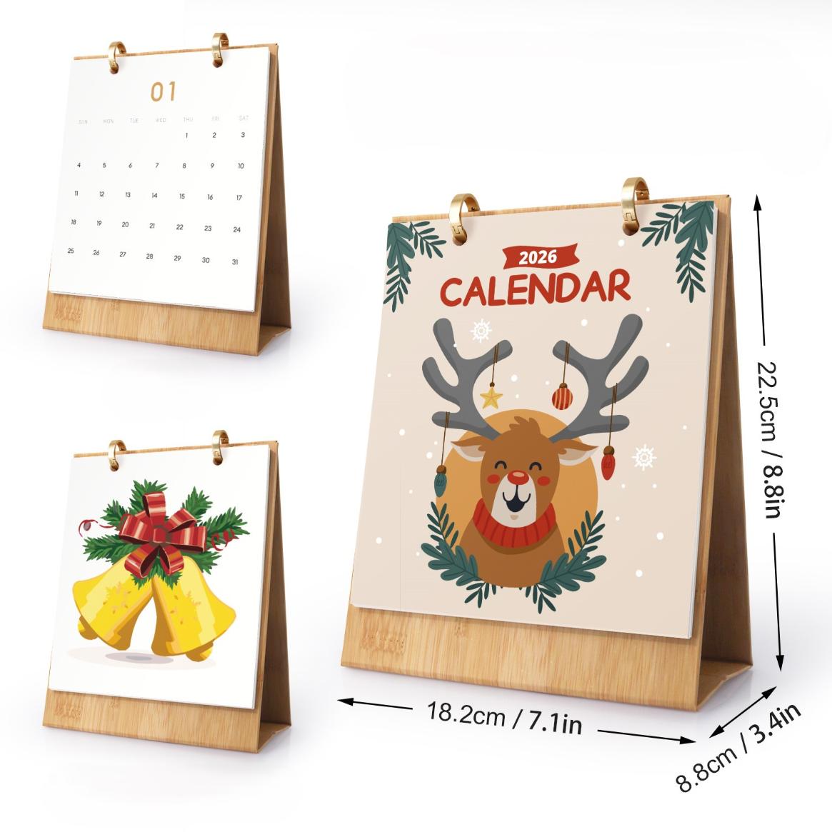 2026 Holiday Desk Calendar