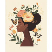 African Beauty in Flowers