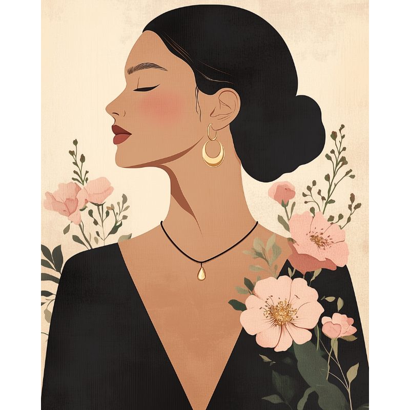 Graceful Blossom Portrait
