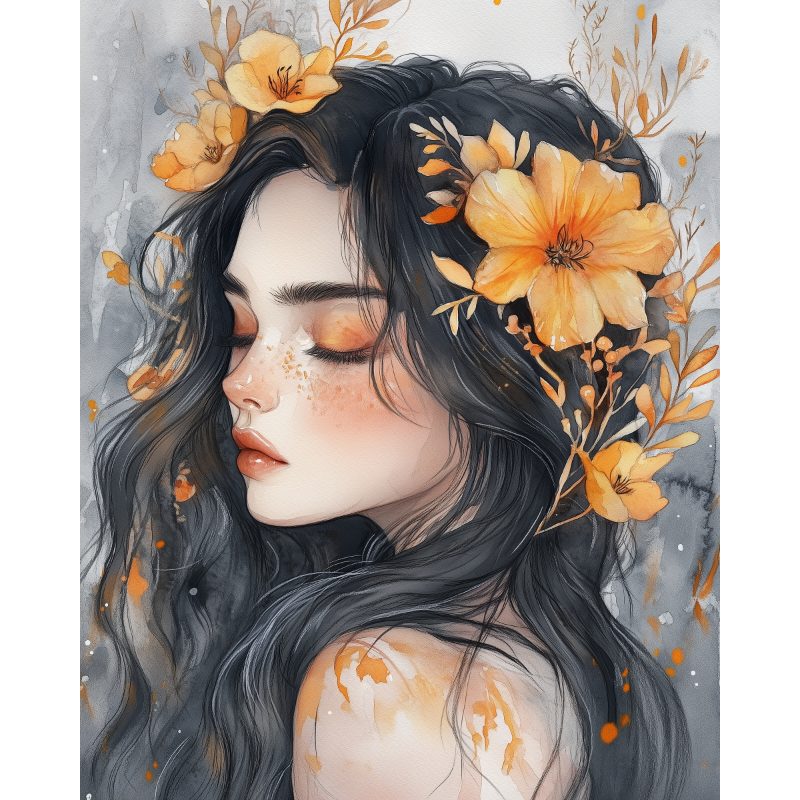 Floral Lady in Bloom