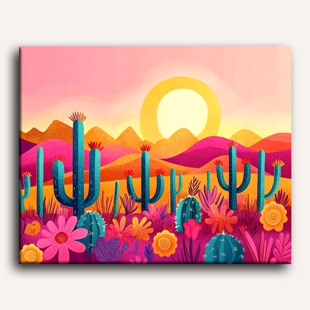 Warm Desert Sunset