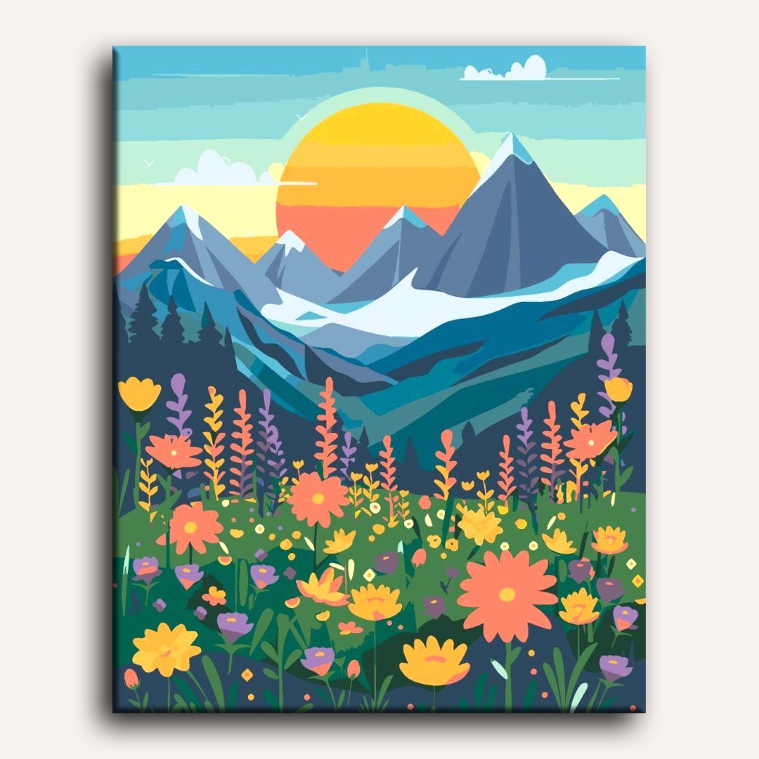 Sunlit Wilderness Scene