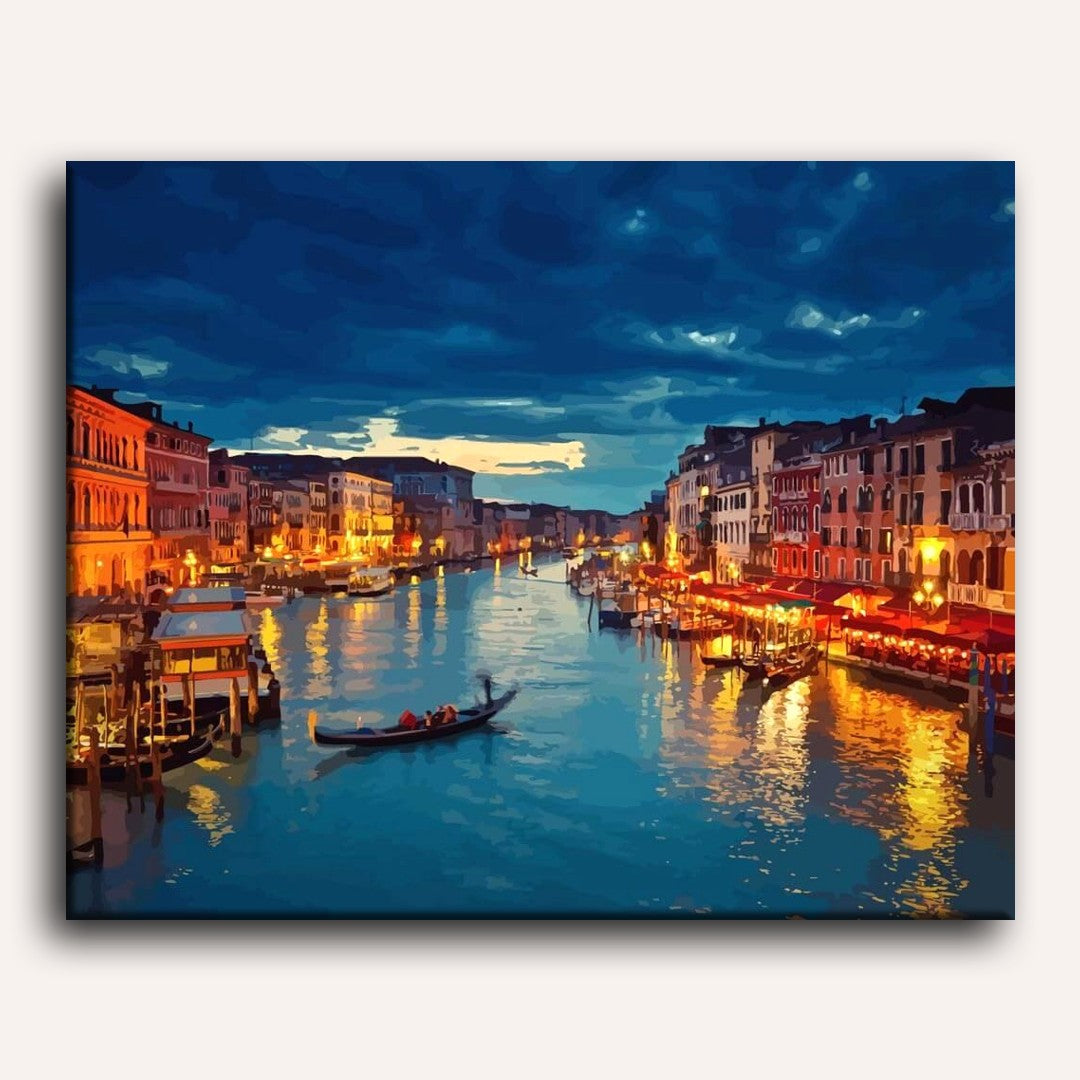 Nighttime Venice | Paint by Numbers