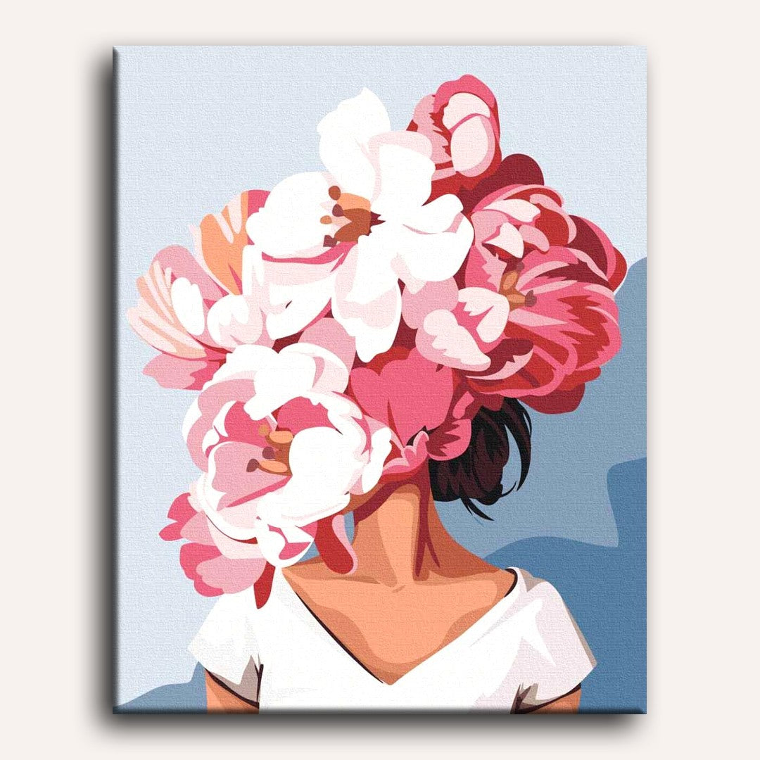 Pink-Haired Flower Girl