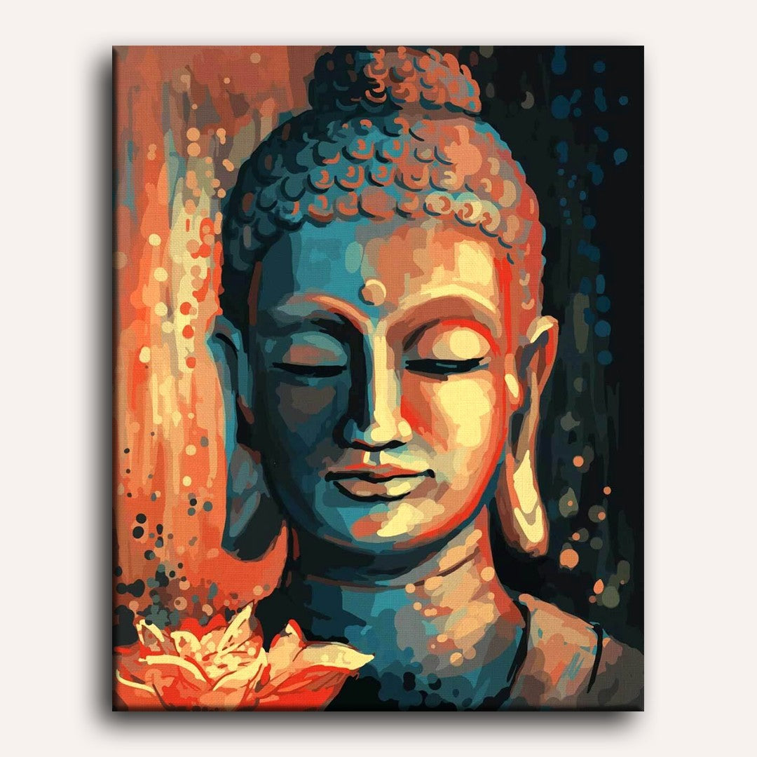 Serene Buddha with Bloom
