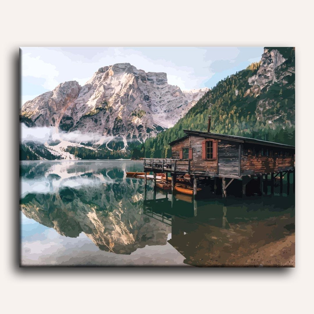 Serene Lake at Dusk