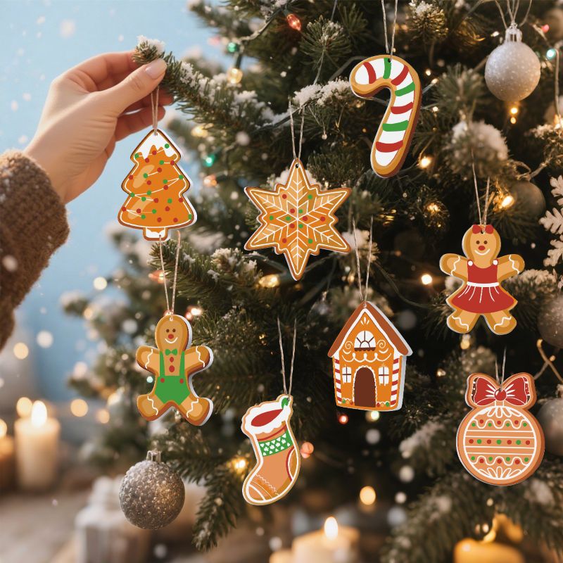 Sweet Gingerbread Ornaments | Christmas Set