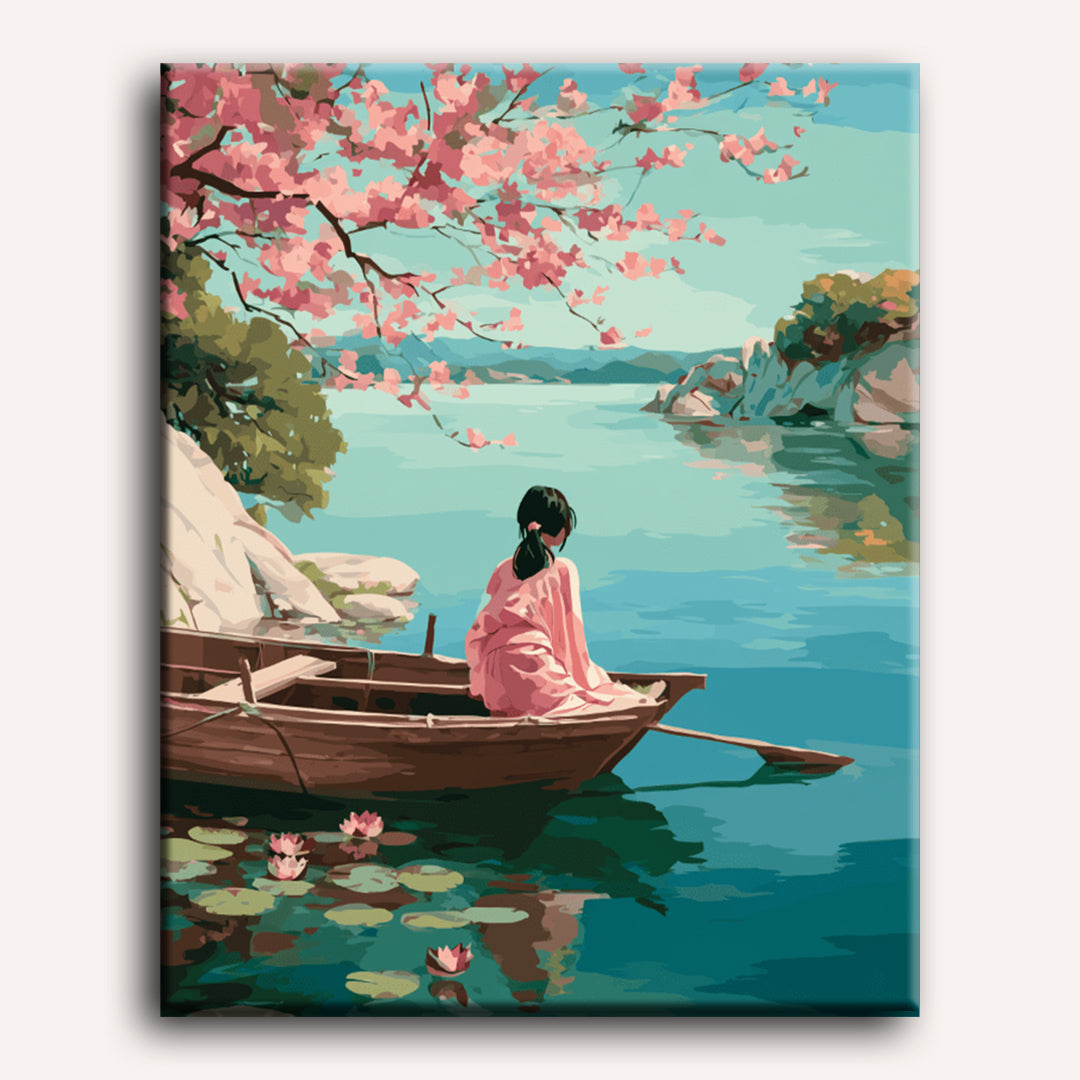 Peaceful Lake Retreat | Paint by Number