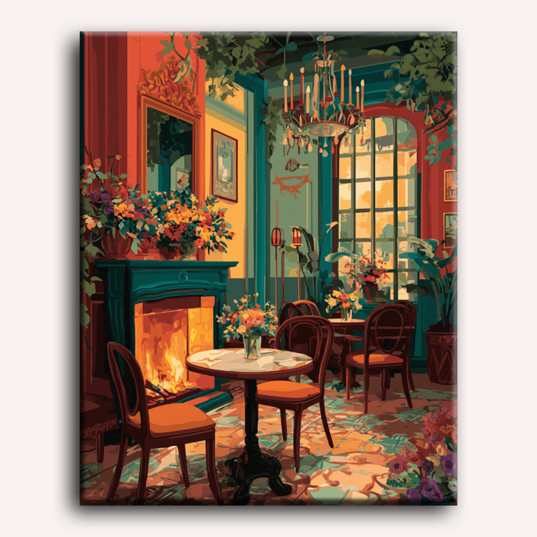 Elegant Art Deco Lounge | Paint by Number