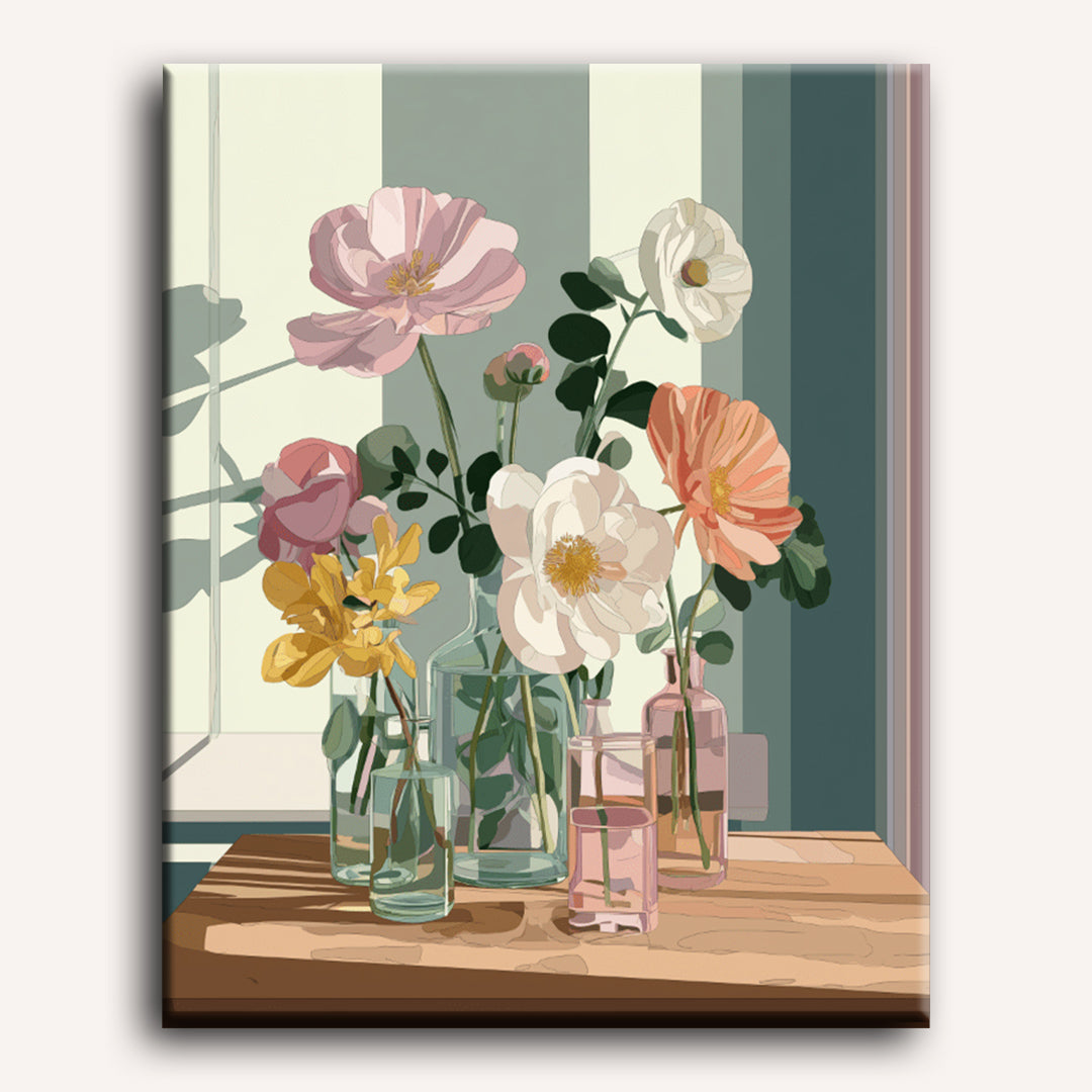 Elegant Glass & Floral Arrangement