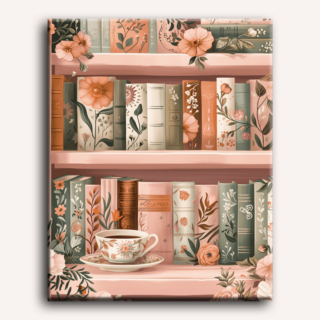 Cozy Library: Bloom & Books Scene