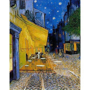 Nighttime Café Scene in Provence