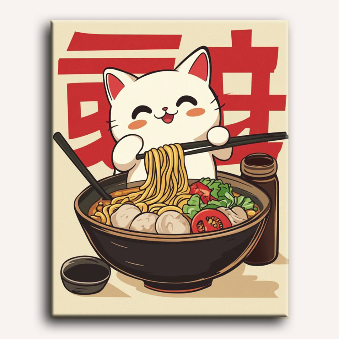 Noodle Nook: Cat & Ramen Scene