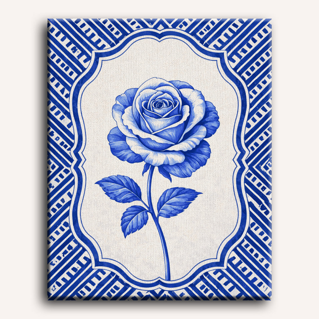 Ceramic Rose: Blue Blossom Beauty