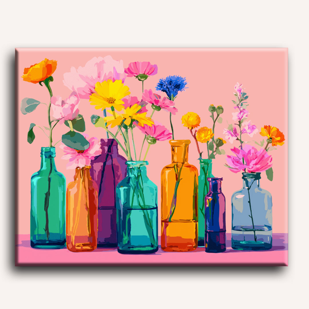 Colorful Vases of Joy