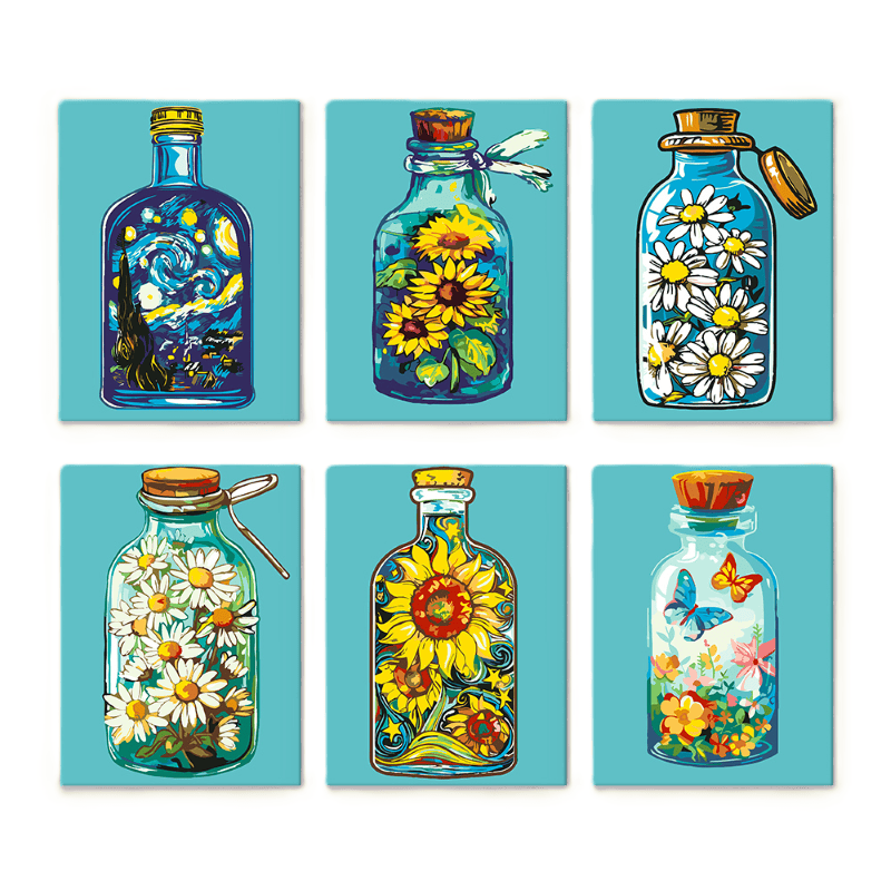 Vibrant Bottles & Blooms