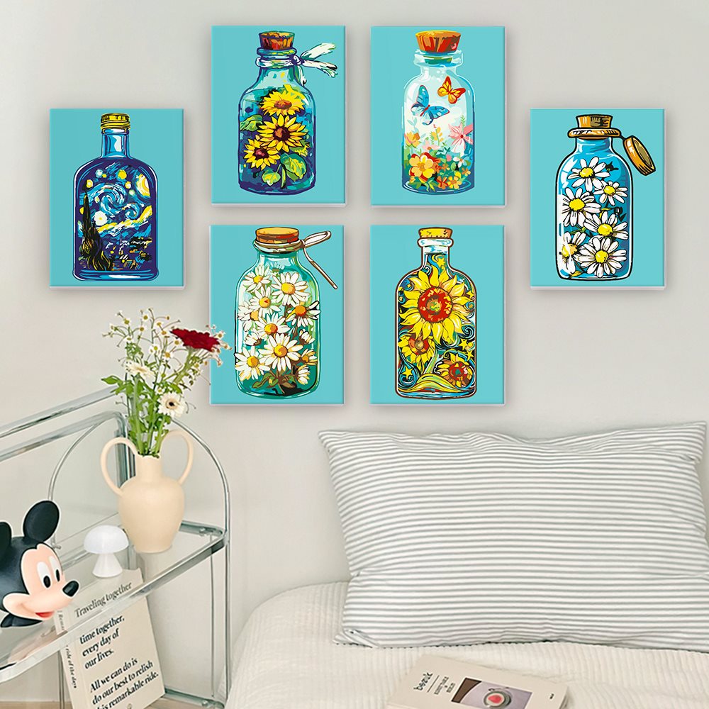 Vibrant Bottles & Blooms