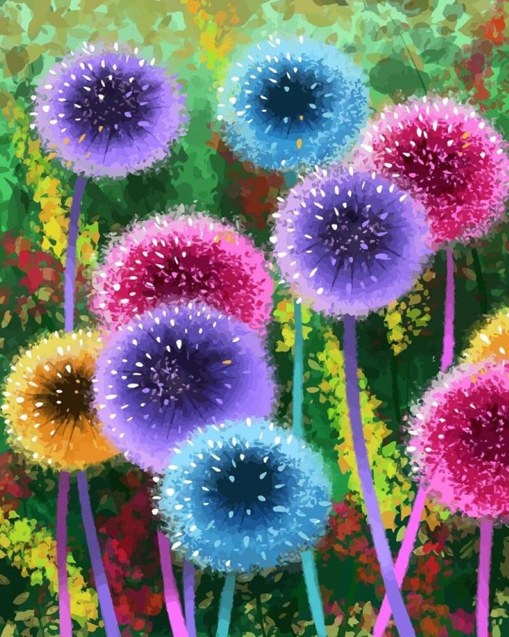Dandelion Whimsy | Paint by Numbers