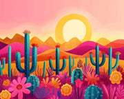 Warm Desert Sunset