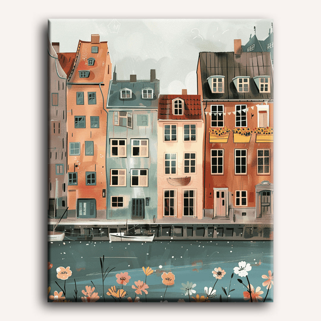 Copenhagen Serenity: Canal Scene