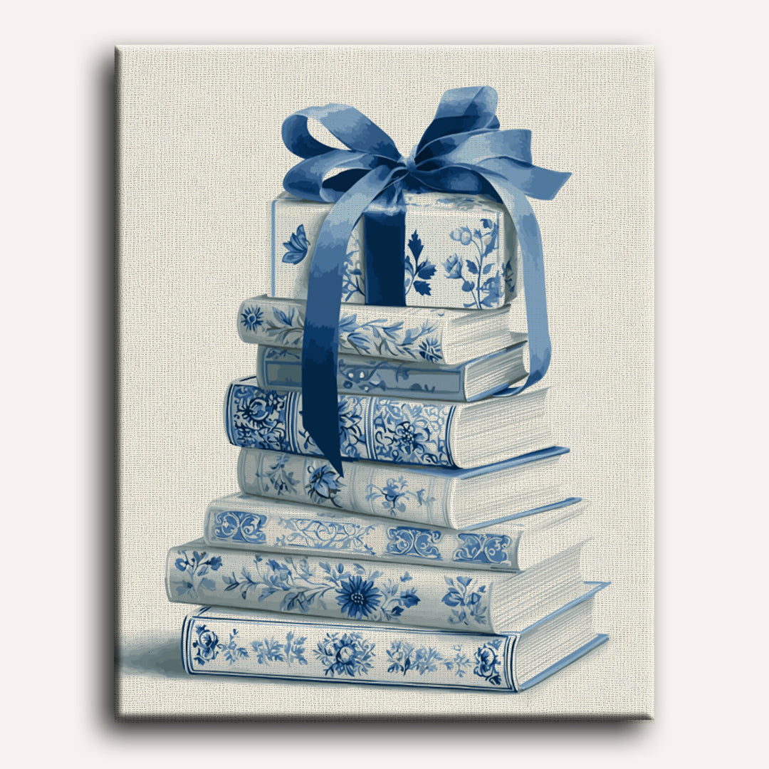 Delft Blue Book Nook