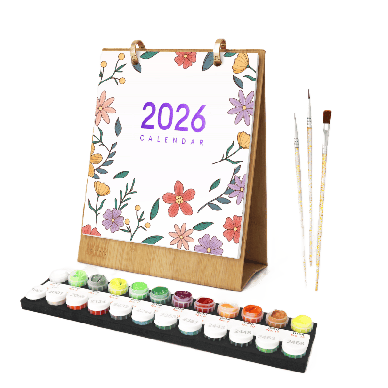 Flowers & Nature Desk Calendar 2026