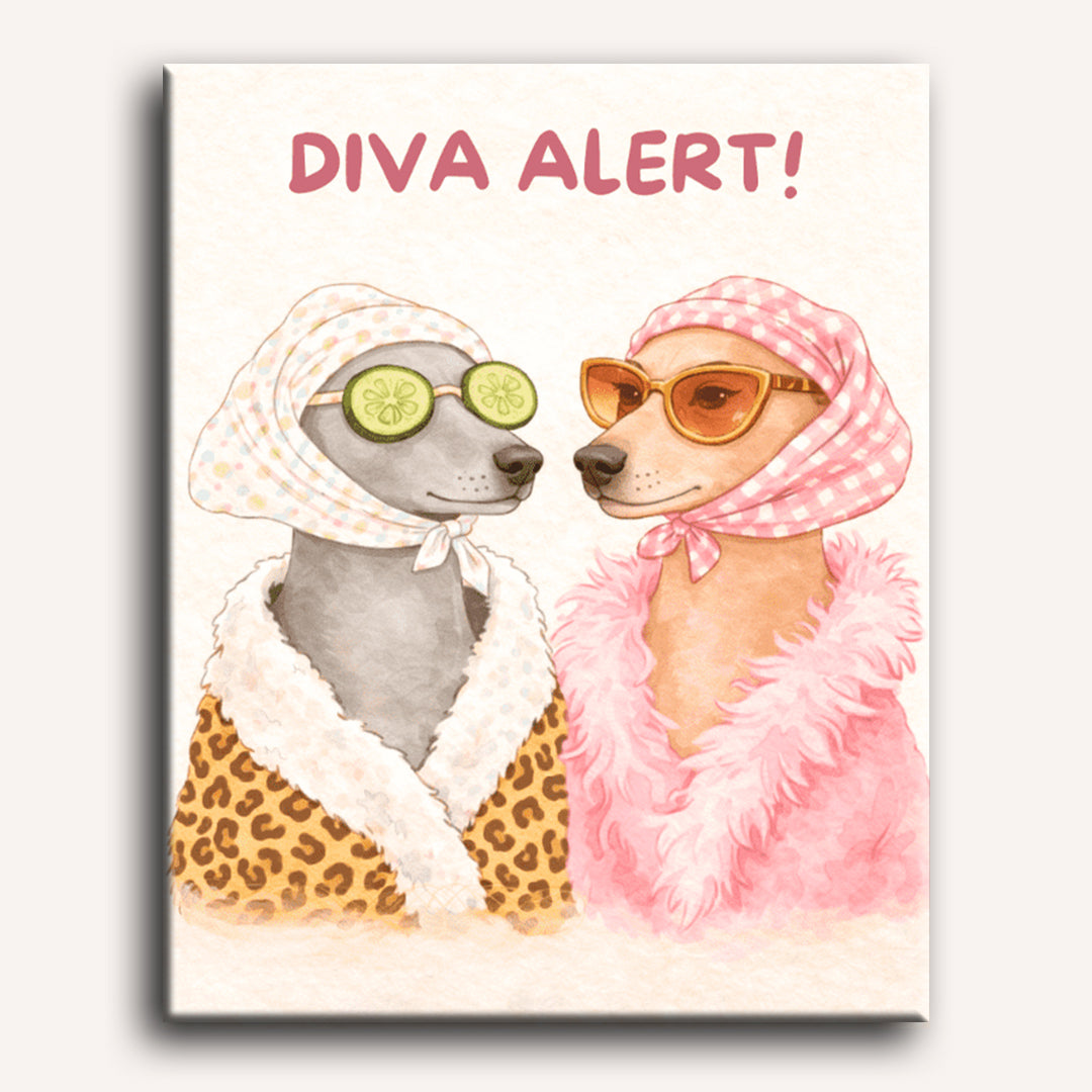 Glamorous Canine Diva Portrait