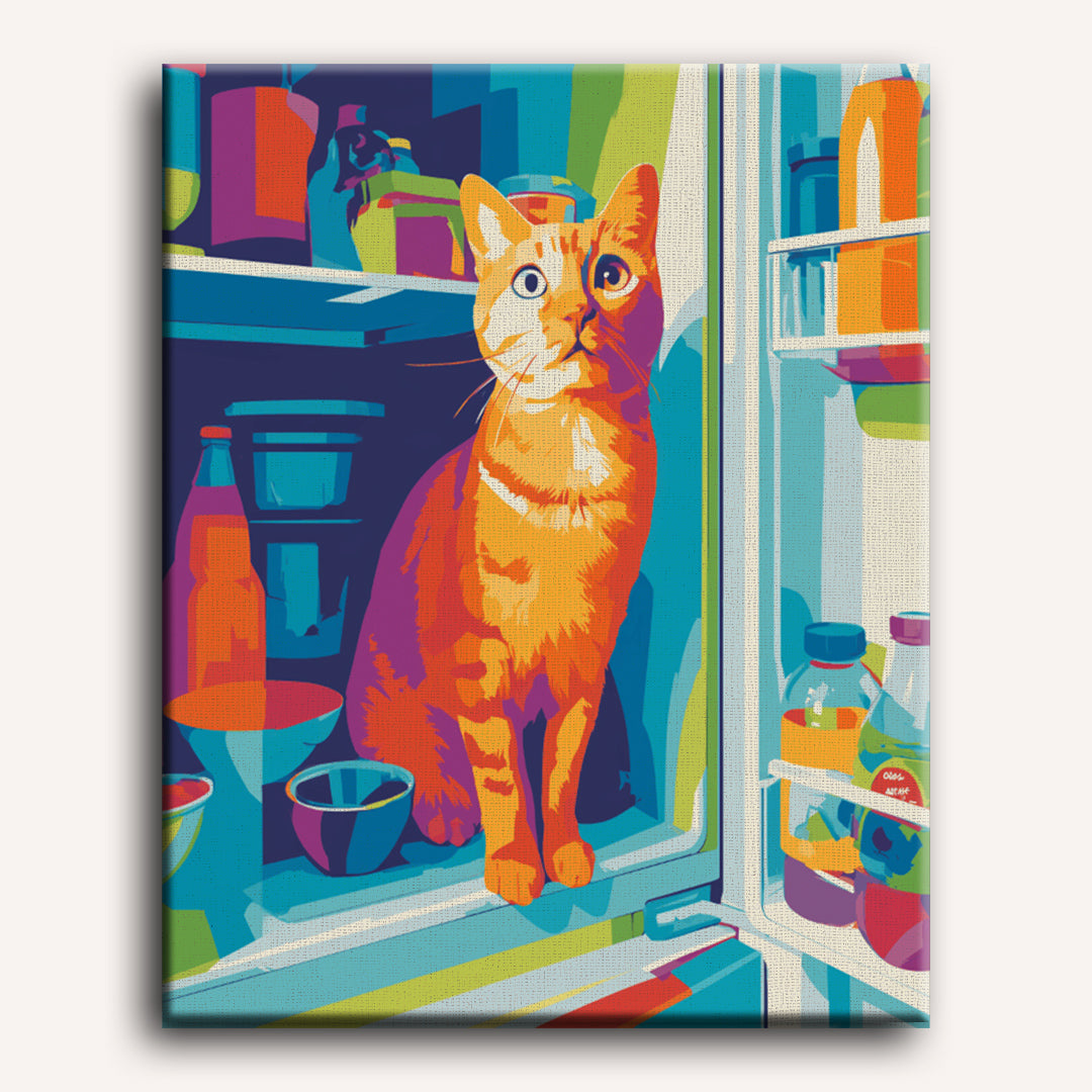 Hungry Ginger: Playful Feline Feast