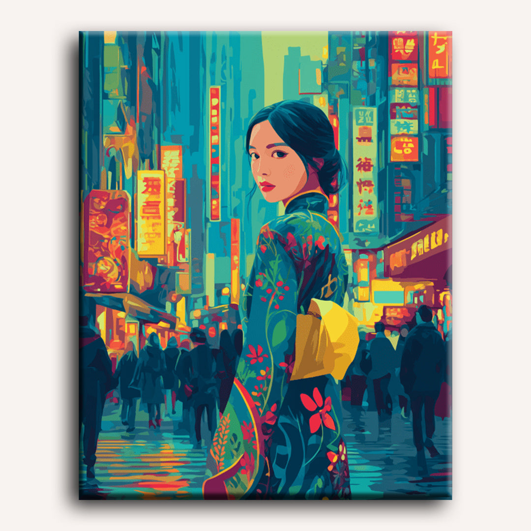 Tokyo Geisha at Night
