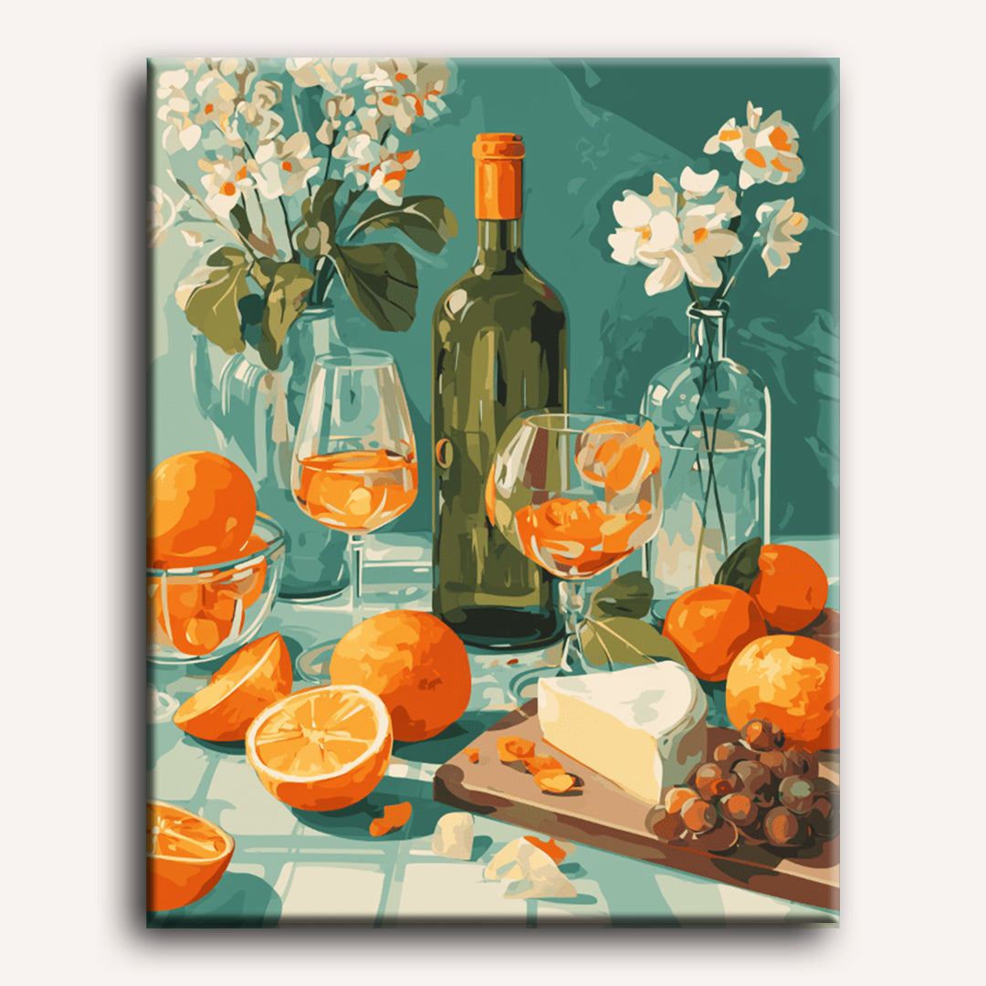 Golden Slices & Vineyard Vibes | Paint by Number