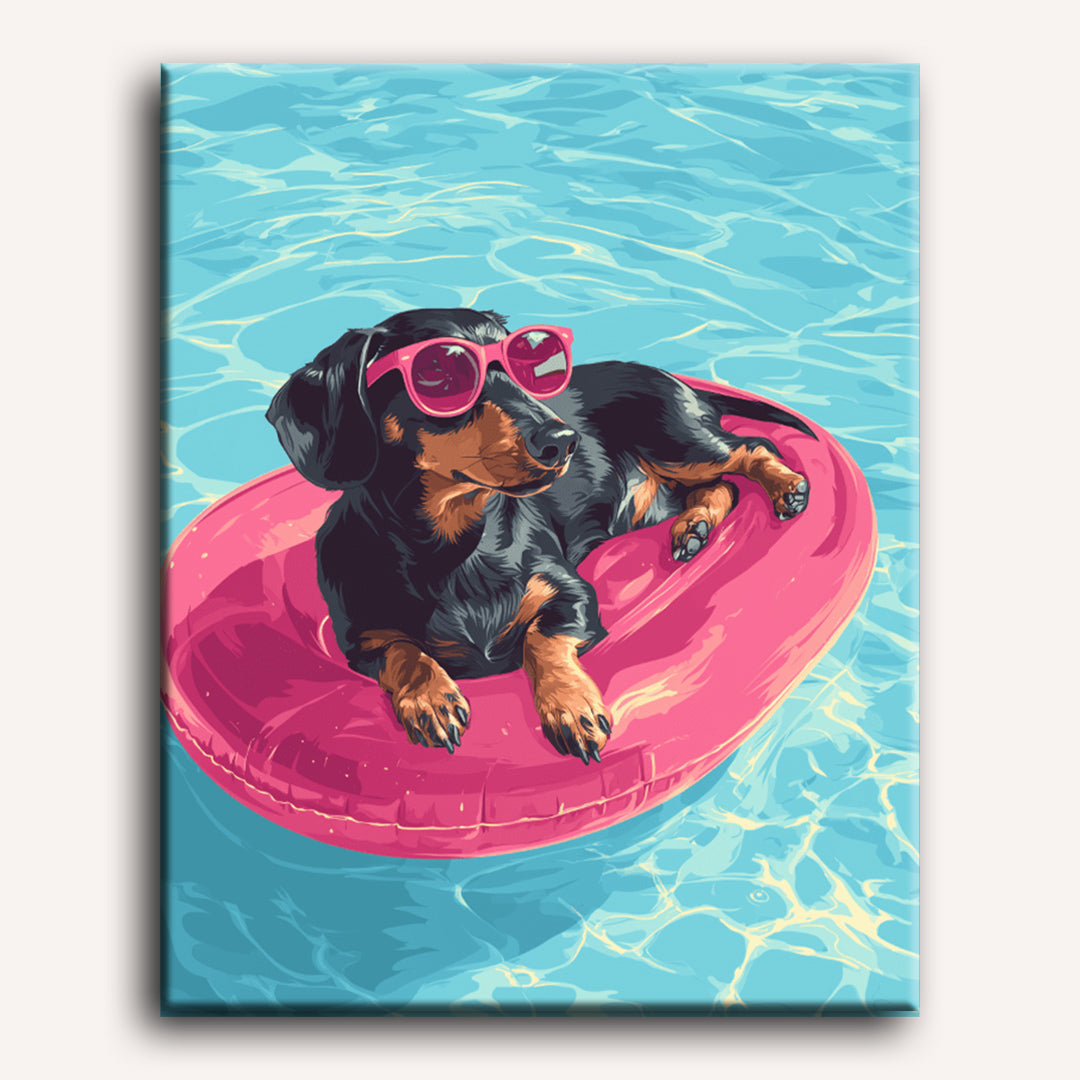 Pink Poolside Pup
