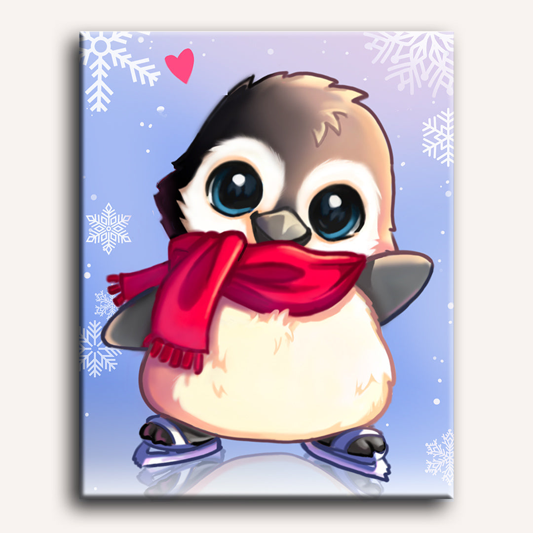 Ice Skating Penguin Fun