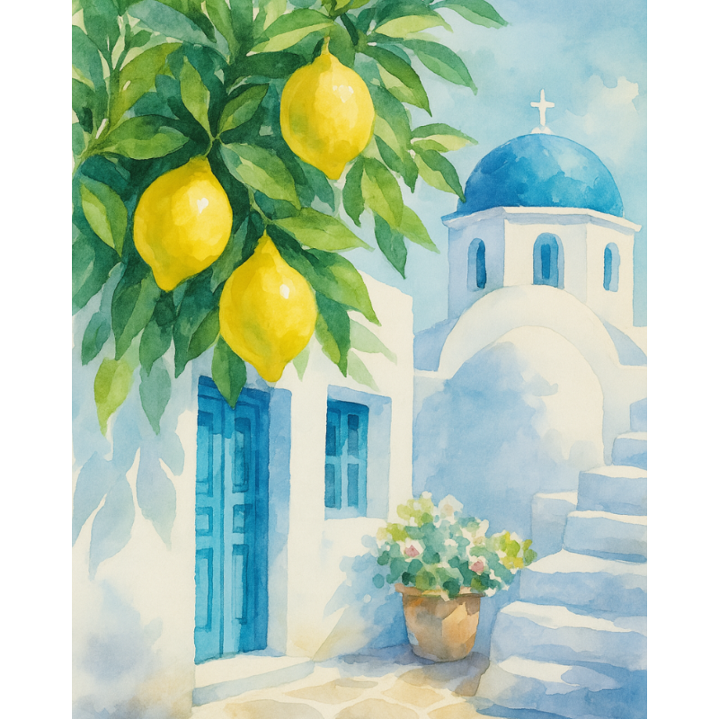 Santorini Lemon Glow