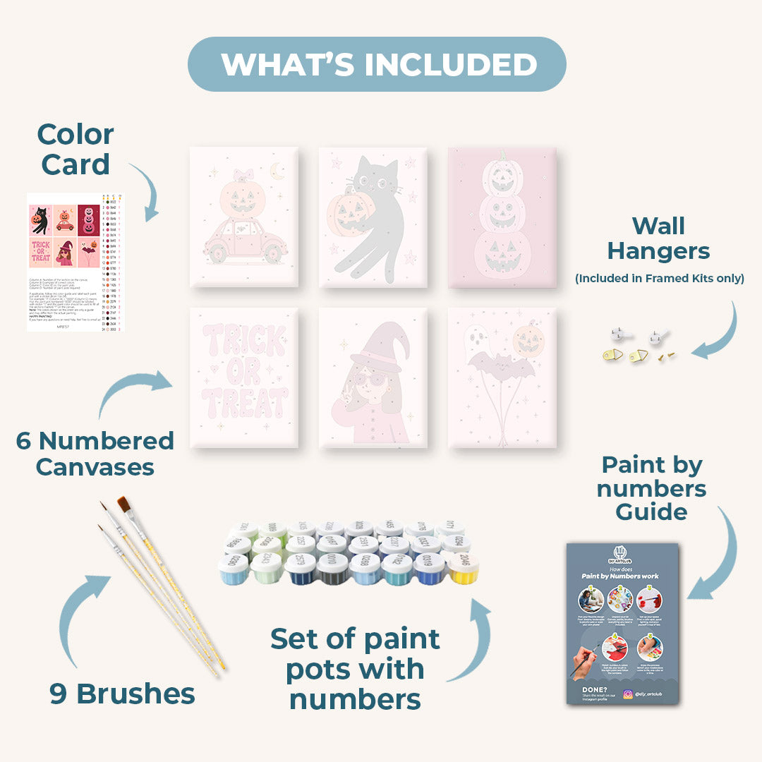 Pumpkin & Pink Mini Paintings