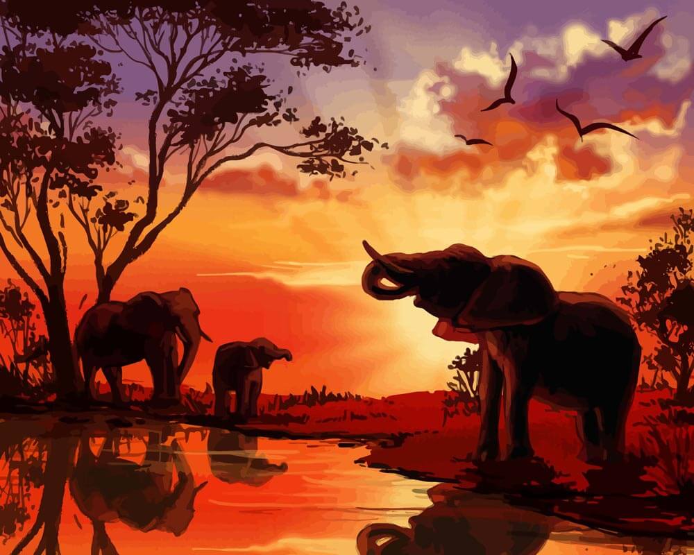 Majestic African Elephants