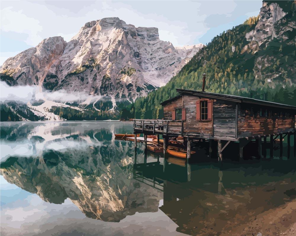 Serene Lake at Dusk