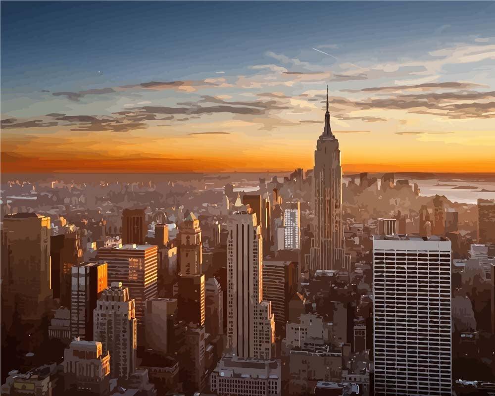 City Sunset | Paint by Numbers