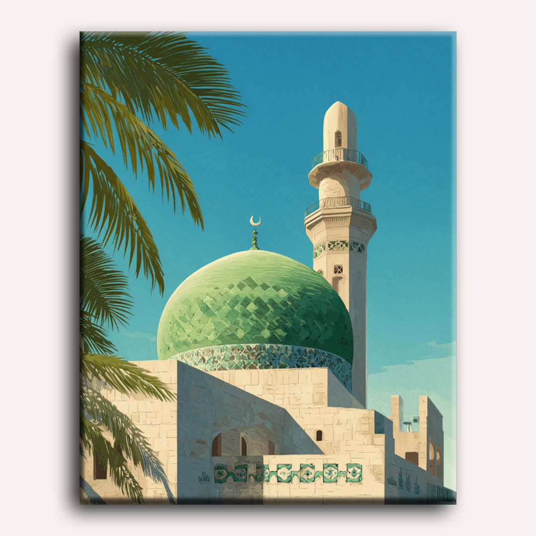 Sacred Mosque at Dusk