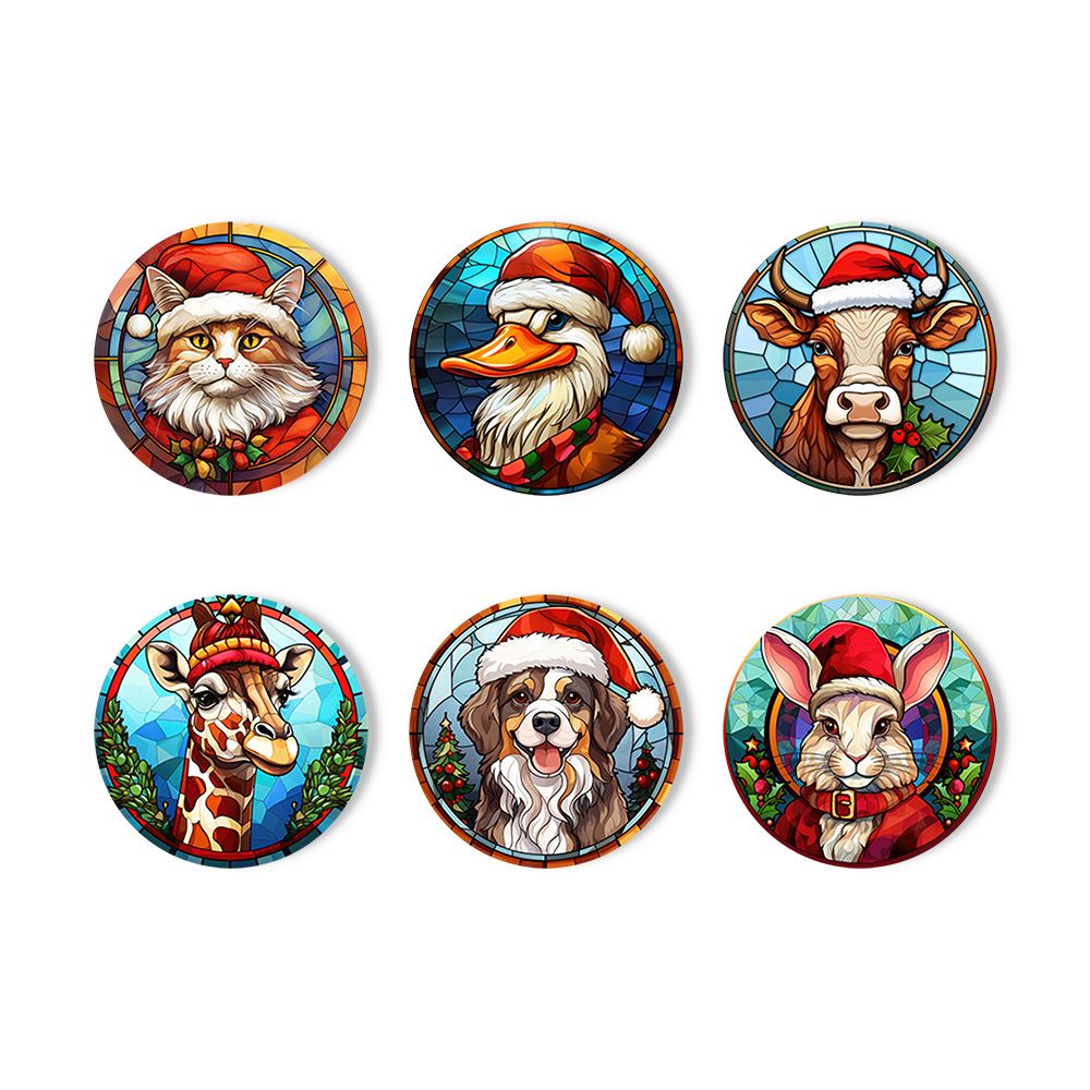 Holiday Coasters - 6-Piece Set