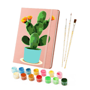 Cactus Bliss: Paint by Numbers Notebook