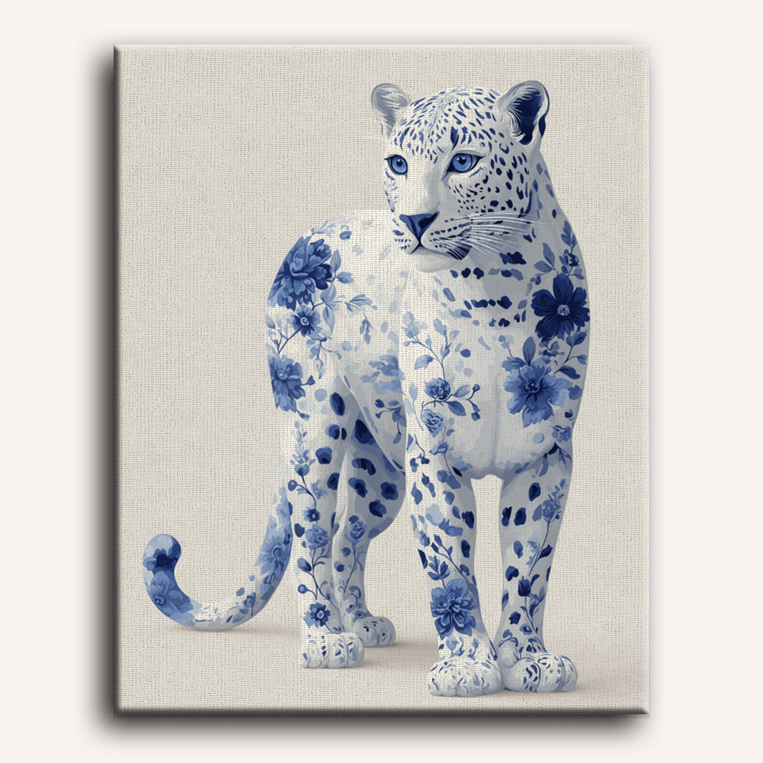 Elegant Blue Leopard