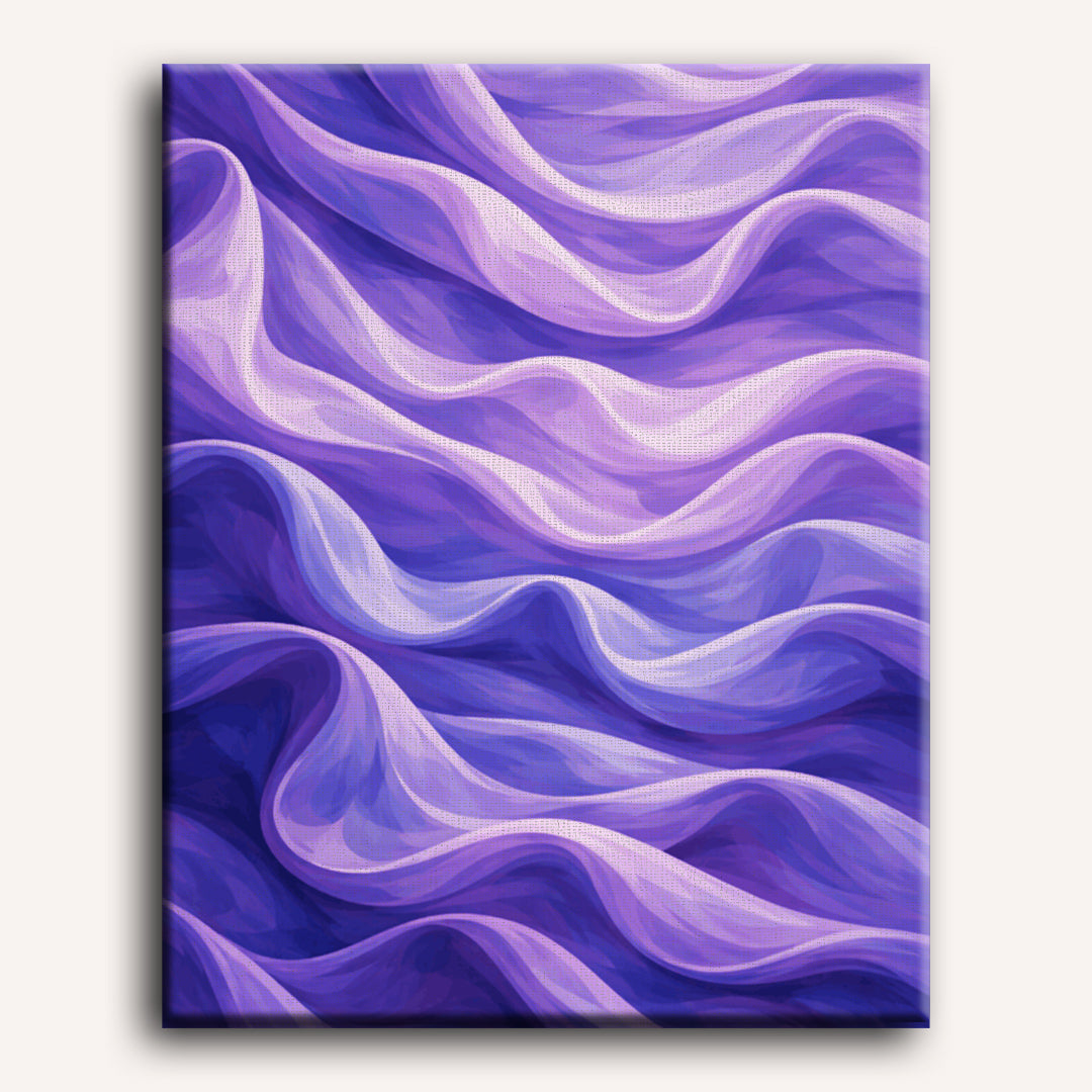 Lavender Satin Waves